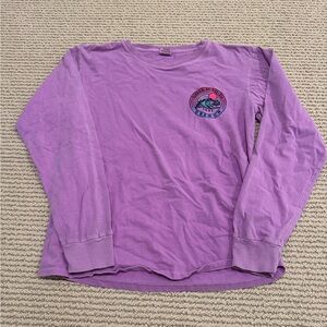 Lavender Crew Neck Long-Sleeve Tee